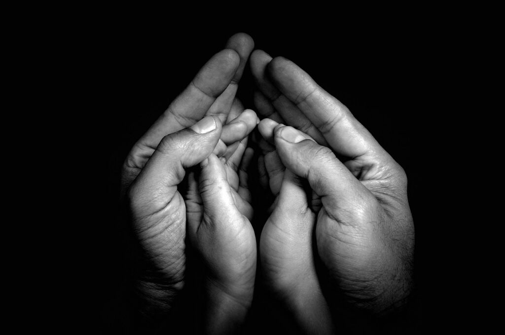 hands, family, parent, kids, love, baby, fatherhood, father, happiness, care, support service, fingers, palm, parents and children, parents, touch, close-up, black and white photo, contrast, support, fatherhood, parents, parents, parents, parents, parents, touch, contrast, support, support